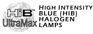 All High Intensity Blue (HiB) Halogen Lamps