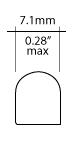 T-2 1/4 Bulb Shape