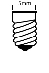 All Midget Screw (E5) Base Bulbs