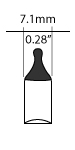 T2 1/4 Bulb Shape