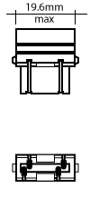 D.F. Plastic Wedge Base Style