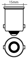S.C. Bayonet (BA15s) Base Style