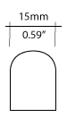 T-4 3/4 Bulb Shape